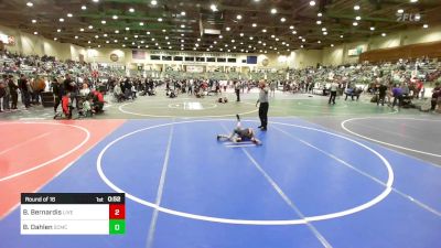 54 lbs Round Of 16 - Brody Bernardis, Live Oak YW vs Blaze Dahlen, Scmc