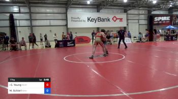 77 kg Round Of 32 - Caden Young, Mustang Wrestling Club vs Max Schierl, NMU-National Training Center