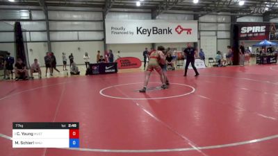 77 kg Round Of 32 - Caden Young, Mustang Wrestling Club vs Max Schierl, NMU-National Training Center