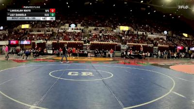 G - 105 lbs Cons. Round 2 - Lakealah Mays, Wolf Point Girls vs Lily Daniels, Red Lodge/Belfry Girls