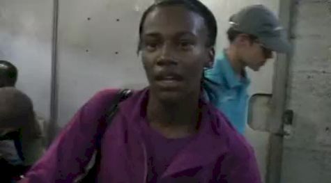 Kellie Wells after 100H 2010 Lausanne Diamond League