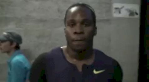 Walter Dix the happy athlete after another sub 20 2010 Lausanne Diamond League