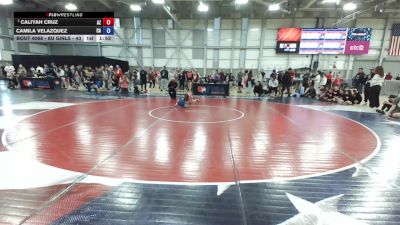 8U Girls - 43 lbs Champ. Round 2 - Caliyah Cruz, AZ vs Camila Velazquez, CA