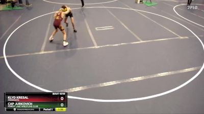 92 lbs Cons. Round 3 - Cap Jurkovich, Forest Lake Wrestling Club vs Klyd Kresal, Minnesota