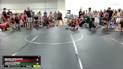 76 lbs Round 2 (6 Team) - Lincoln Sparks, PA East Lightning vs Devon Eggleston, North County