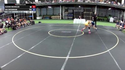125 lbs Alexis Nicholas, Maryland vs Gia Woodrum, Texas Red