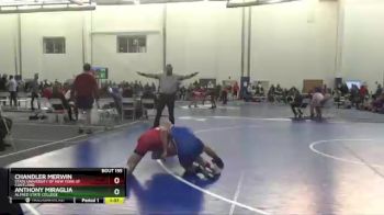 149 lbs Quarterfinal - Chandler Merwin, State University Of New York At Cortland vs Anthony Miraglia, Alfred State College