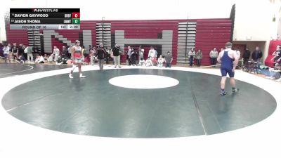 190 lbs Round Of 16 - Savion Gaywood, Derby/Oxford/Holy Cross vs Jason Thoma, Lyman Mem/Windham Tech