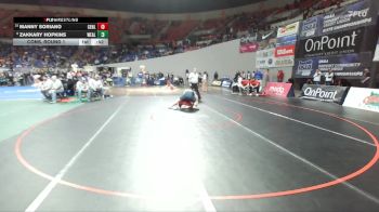 5A Boys 215 lbs Cons. Round 1 - Manny Soriano, Centennial Boys vs Zakkary Hopkins, West Albany Boys