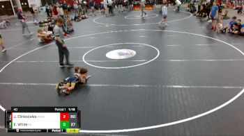 40 lbs Round 3 (3 Team) - Jackson Clinkscales, Palmetto State Wrestling Academy vs Evan White, Eastside