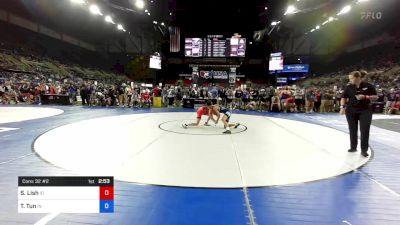 106 lbs Cons 32 #2 - Seth Lish, Idaho vs Tyler Tun, Indiana