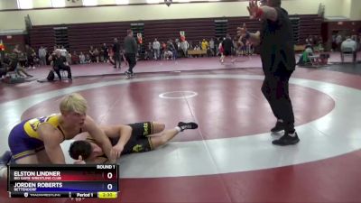 J-10 lbs Round 1 - Elston Lindner, Big Game Wrestling Club vs Jorden Roberts, Bettendorf