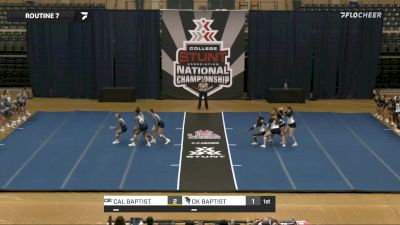 STUNT - CALIFORNIA BAPTIST vs OKLAHOMA BAPTIST, CALIFORNIA BAPTIST vs OKLAHOMA BAPTIST vs. - VARSITY Day 3