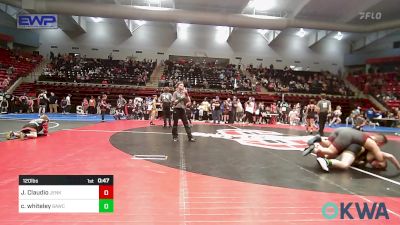 120 lbs Consi Of 4 - Joncarlo Claudio, Jenks Trojan Wrestling Club vs Cohen Whiteley, Broken Arrow Wrestling Club