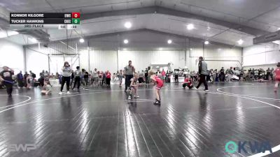 43 lbs 3rd Place - Konnor Kilgore, Eufaula Ironheads Wrestling Club vs Tucker Hawkins, Checotah Matcats