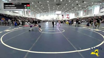 50 lbs Cons. Round 3 - Jack Dolson, B2 Wrestling Academy vs Cohen Enright, Pal-Mac Wrestling