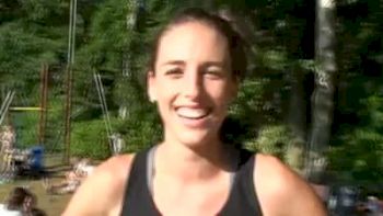 Gabriele Anderson after 1500 PB and last euro race at 2010 Braschaat Meeting