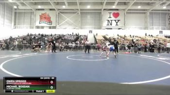 86 lbs Cons. Round 3 - Michael Bogdan, Club Not Listed vs Owen Spriggs, Revolution Elite Wrestling