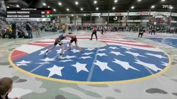110 lbs Cons. Round 2 - Braylen Williams, Stanley County AAU vs Legend Frederick, Heartland Wrestling Academy