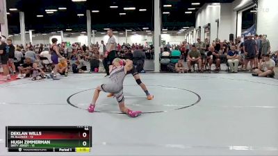 96 lbs Round 1 (4 Team) - Deklan Wills, PA Alliance vs Hugh Zimmerman, Dirty Jersey