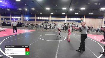 74 lbs Quarterfinal - Quintin Faull, Red Wave WC vs Cael Schlueter, Rough House WC