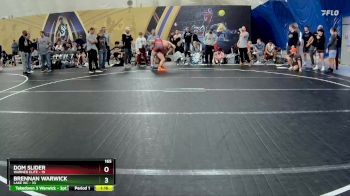 165 lbs Round 1 (8 Team) - Dom Slider, Warner Elite vs Brennan Warwick, Lake WC