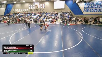 145 lbs Quarterfinal - Jon Sagastume, Westlake vs Tama Laulusa, Champions Wrestling Club