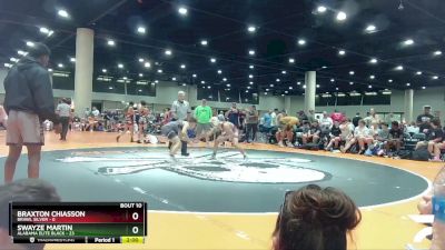 132 lbs Round 4 (6 Team) - Braxton Chiasson, BRAWL Silver vs Swayze Martin, Alabama Elite Black