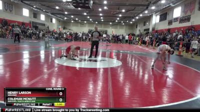 102 lbs Cons. Round 3 - Coleman McNutt, Wayzata Youth Wrestling vs Henry Larson, Willmar