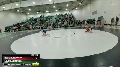 155 lbs Round 2 - Kinzley Nusbaum, Burns/Pine Bluffs vs Louella Cornell, Cody