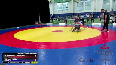 80kg Quarterfinal - Alessandro Giordano, Montreal WC vs Wesam Sa`ed, Matmen WC