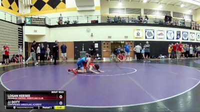 110 lbs Cons. Round 3 - Logan Keesee, Franklin Central Wrestling Club vs Jj Doty, Contenders Wrestling Academy