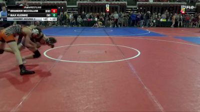 116 lbs Champ. Round 2 - Max Kleinke, Sidney Wrestling Club vs Brander McCollum, Ronan Wrestling