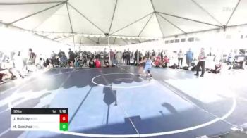 95 lbs Rr Rnd 3 - Uriah Holiday, Academy Of Wrestling vs Michael Sanchez, Cyclones