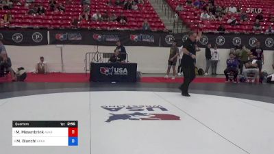 74 kg Quarters - Mitchell Mesenbrink, Askren Wrestling Academy vs Matthew Bianchi, Arkansas Regional Training Center