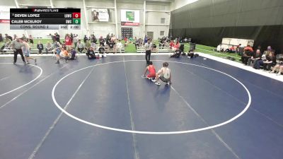 Junior Boys - 132 lbs Cons. Round 8 - Deven Lopez, La Gente Wrestling Club vs Caleb McElroy, Driller Wrestling Club