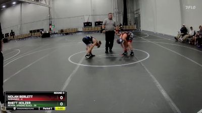 96 lbs Round 3 (4 Team) - Rhett Holzer, Revival Uprising Black vs Nolan Berlett, Warhawks