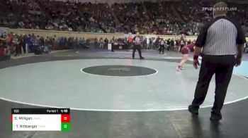 165 lbs Quarterfinal - Trysten Rittberger, Yukon vs Sidney Milligan, Owasso