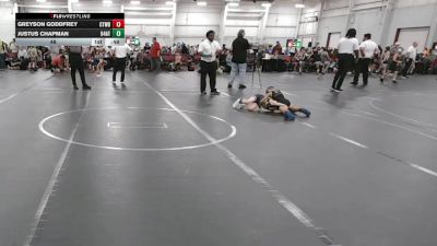 48 lbs Round 2 (6 Team) - Greyson Goddfrey, CTWHALE Blue vs Justus Chapman, 84 Athletes