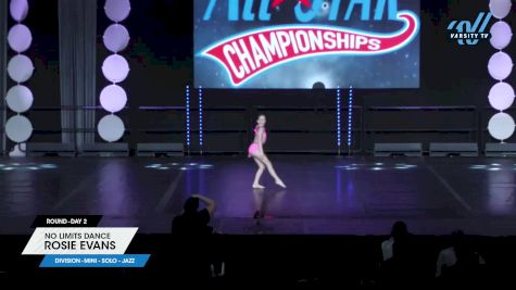 No Limits Dance - Rosie Evans [2025 Mini - Solo - Jazz Day 2] 2025 ASCS Dance Grand Nationals & Cheer Showdown