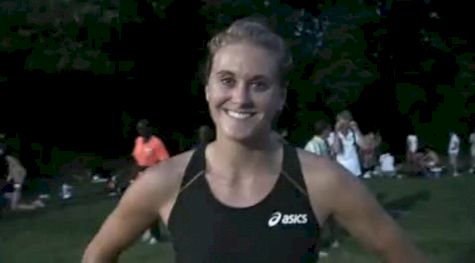 Heather Dorniden after pacing 1500 at 2010 Heusden