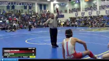 144 lbs Quarterfinal - Alex Munn, BERKSHIRE vs Xavier Escobedo, EASTWOOD