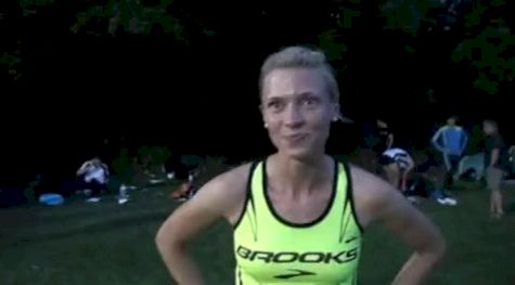 Katie Follett after 1500 at 2010 Heusden