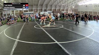 144 lbs Cons. Round 4 - Ian Travis, Arizona vs Colton Peshell, Utah