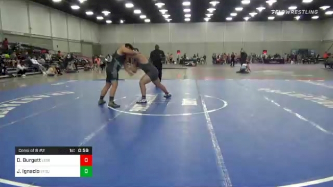 285 lbs Consi Of 8 #2 - Dominic Burgett, Legends Of Gold- Indiana vs ...