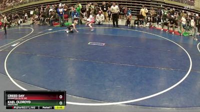 55 lbs Semifinal - Kael Oldroyd, WESTLAKE vs Creed Day, Evanston Elite WC