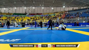 Emanuele Amorim Soares Batista vs Maria Eduarda Nascimento Luna 2026 Brasileiro Jiu-Jitsu IBJJF