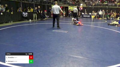 67 lbs Round Of 32 - Lincoln Knable, Mifflin County vs Kaedrick Brown, Wissahickon