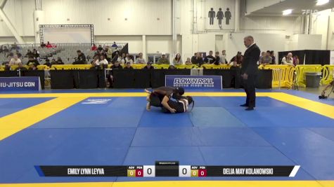 Delia May Kolanowski vs Emily Lynn Leyva 2025 World IBJJF Jiu-Jitsu No-Gi Championship
