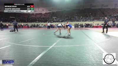 120 lbs Consi Of 8 #1 - Brynlee Solis, Altus JH vs Juliette Abolhosn, Deer Creek Wrestling